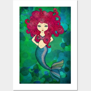 Mermaids have bad hair days, too. Posters and Art